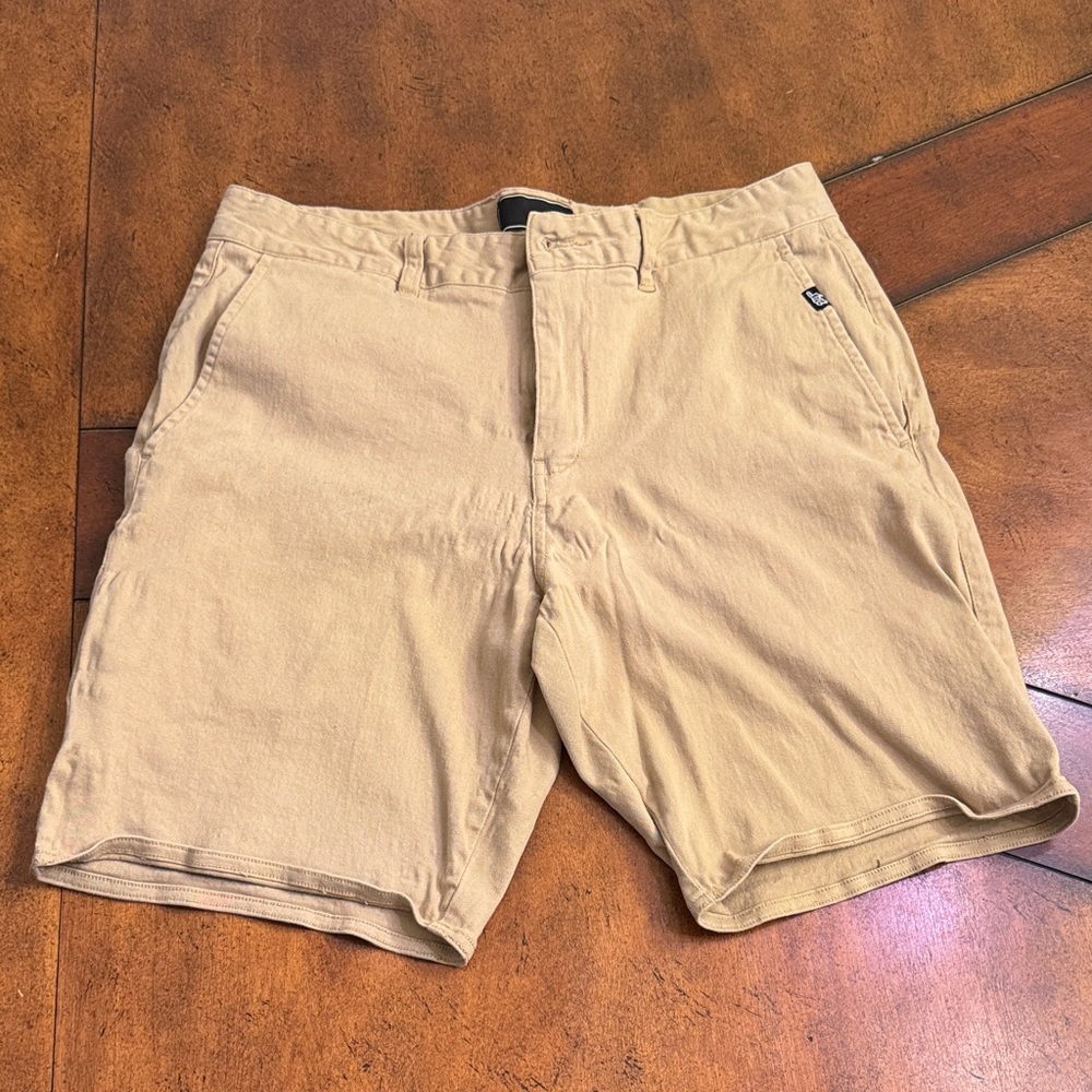 Lost Men's Tan Flat Front Shorts